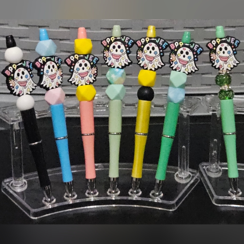 Pretty Halloween Ghost Boojee/Boo-Jee handmade ballpoint pen (comes w/Refill)